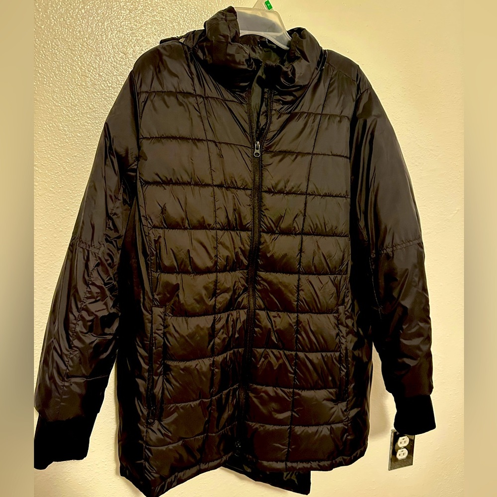 Swiss Tech men puffer jacket Black 2X